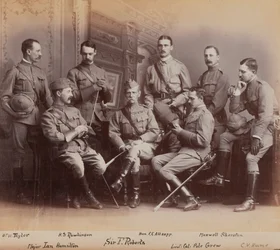 Sir Frederick Sleigh Roberts with his officers